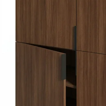 Truvia senkki 100x128x40 cm - Milano-pähkinä musta - Säilytys - Säilytyskalusteet - Senkki