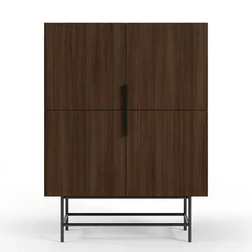 Truvia senkki 100x128x40 cm - Milano-pähkinä musta - Säilytys - Säilytyskalusteet - Senkki