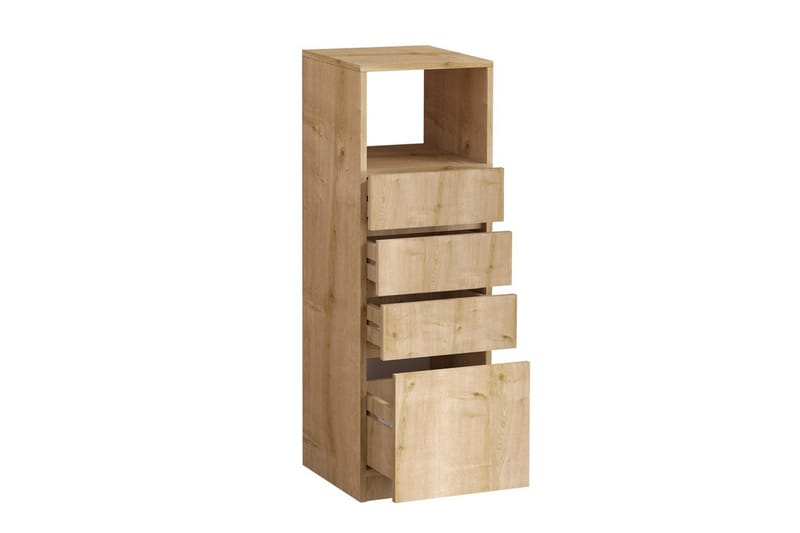 Tyven lipasto 40 cm - Punertavanvärinen puu - Säilytys - Säilytyskalusteet - Lipasto