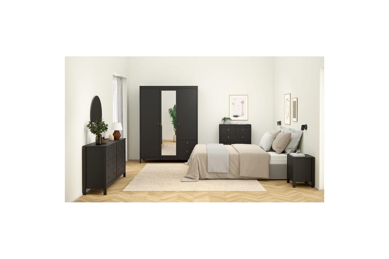 Vallvidera Lipasto 159,6 cm - Musta - Säilytys - Säilytyskalusteet - Lipasto