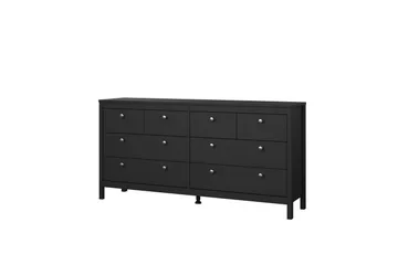 Vallvidera Lipasto 159,6 cm - Musta - Säilytys - Säilytyskalusteet - Lipasto