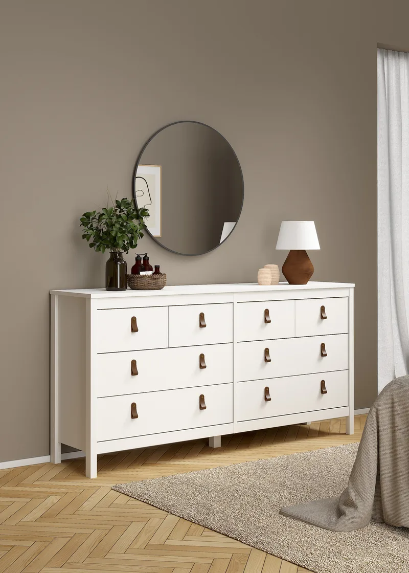 Vallvidera lipasto 4 pientä ja 4 suurempaa laatikkoa 160 cm - Säilytys - Säilytyskalusteet - Lipasto