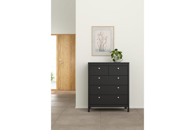 Vallvidera Lipasto 82,3 cm - Musta - Säilytys - Säilytyskalusteet - Lipasto