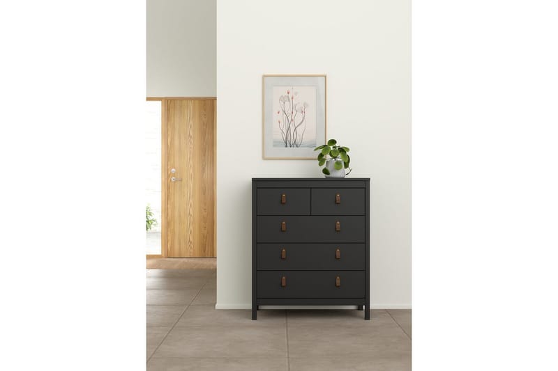 Vallvidera Lipasto 82,3 cm - Musta - Säilytys - Säilytyskalusteet - Lipasto