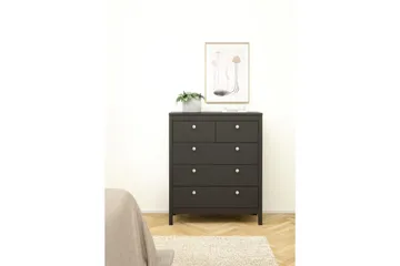 Vallvidera Lipasto 82,3 cm - Musta - Säilytys - Säilytyskalusteet - Lipasto