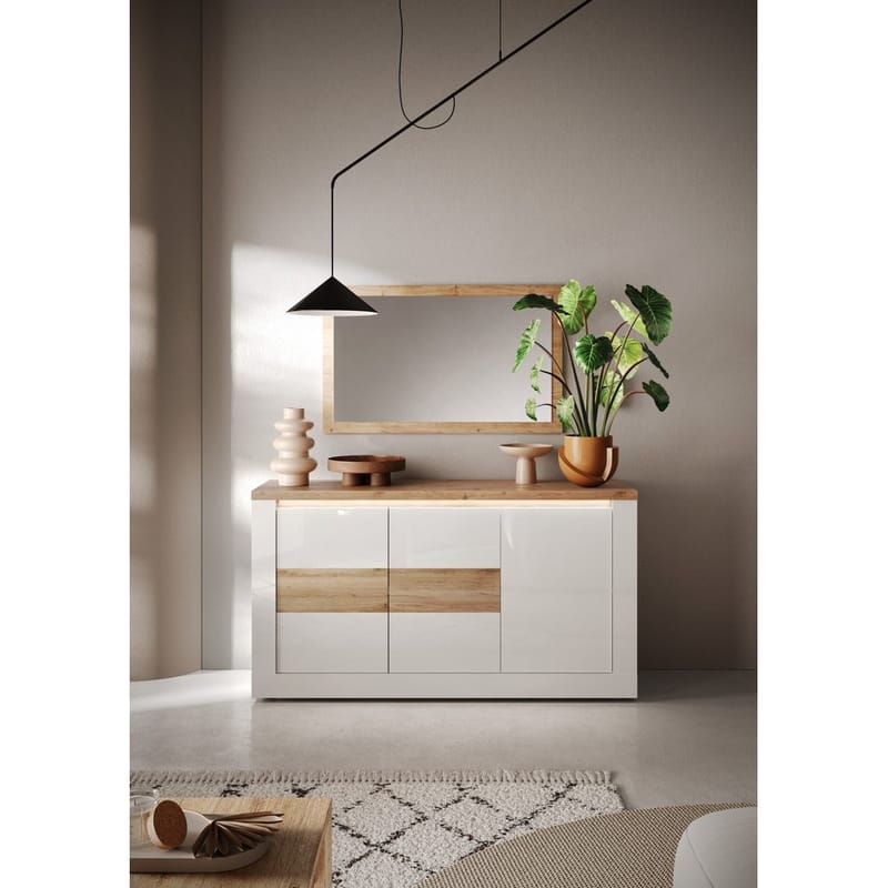 Vandesar Senkki 160 cm - Luonnollinen/Valkoinen - Säilytys - Säilytyskalusteet - Senkki
