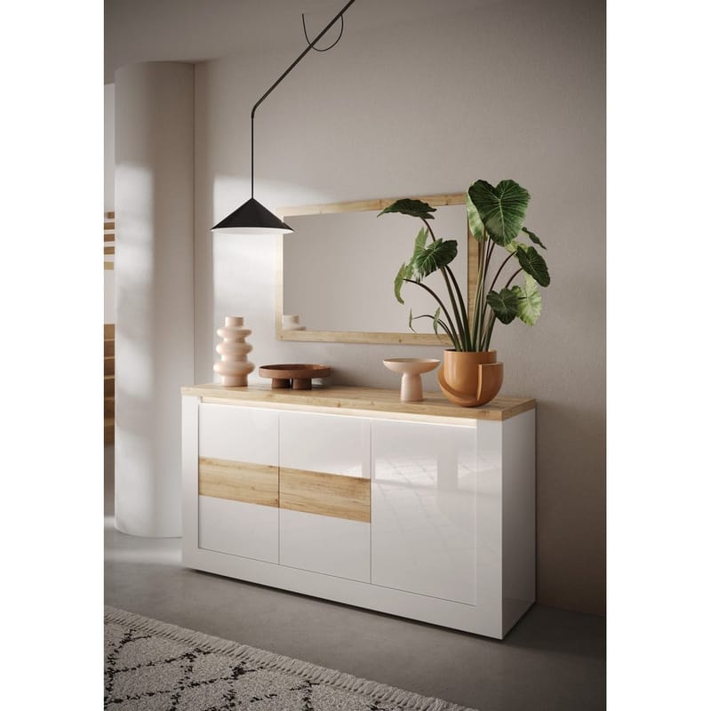 Vandesar Senkki 160 cm - Luonnollinen/Valkoinen - Säilytys - Säilytyskalusteet - Senkki