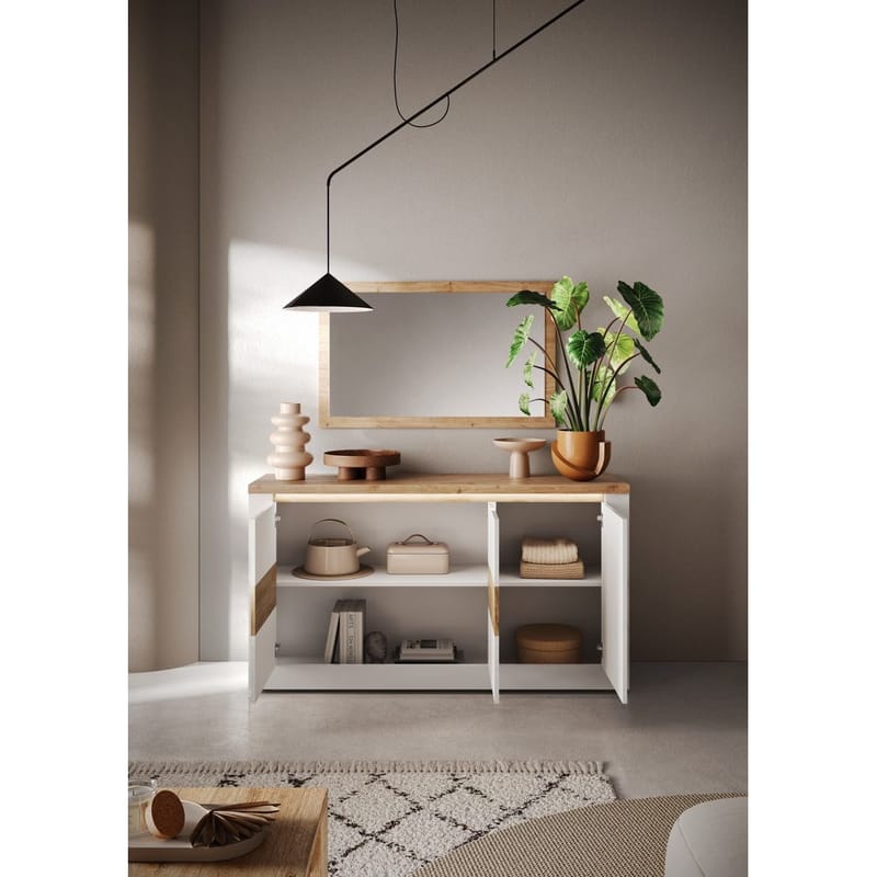 Vandesar Senkki 160 cm - Luonnollinen/Valkoinen - Säilytys - Säilytyskalusteet - Senkki