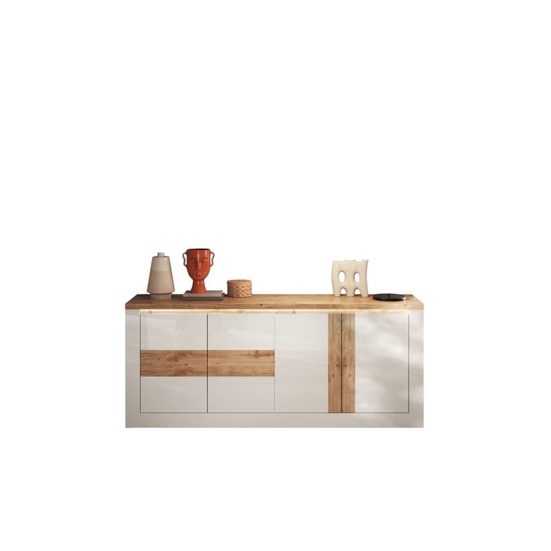 Vandesar TV-taso 207 cm - Luonnollinen/Valkoinen - Säilytys - Säilytyskalusteet - Senkki
