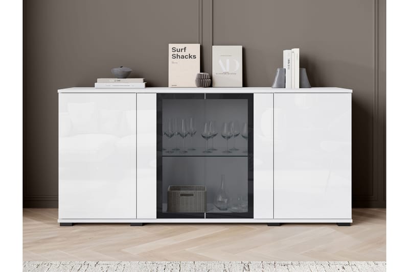 Vanha Senkki 150x40 cm - Musta - Säilytys - Säilytyskalusteet - Senkki