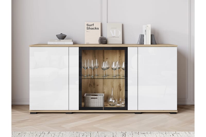 Vanha Senkki 150x40 cm - Musta - Säilytys - Säilytyskalusteet - Senkki