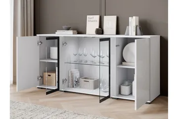 Vanha Senkki 150x40 cm - Musta/Ruskea - Säilytys - Säilytyskalusteet - Senkki