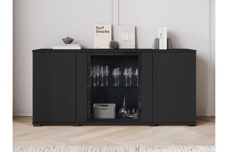 Vanha Senkki 150x40 cm - Musta/Ruskea - Säilytys - Säilytyskalusteet - Senkki