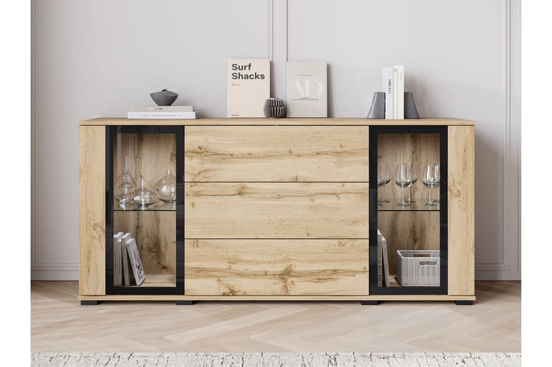 Vanha Senkki 150x40 cm - Ruskea - Säilytys - Säilytyskalusteet - Senkki