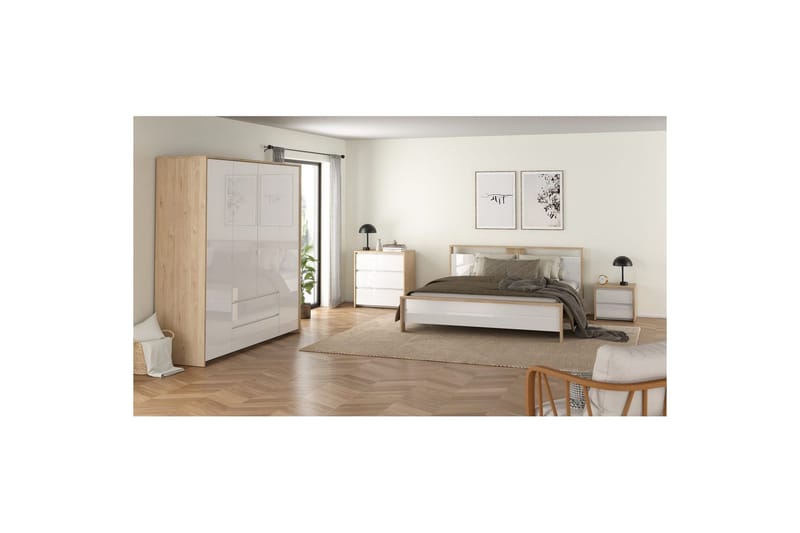 Varun Lipasto 80 cm - Valkoinen - Säilytys - Säilytyskalusteet - Lipasto