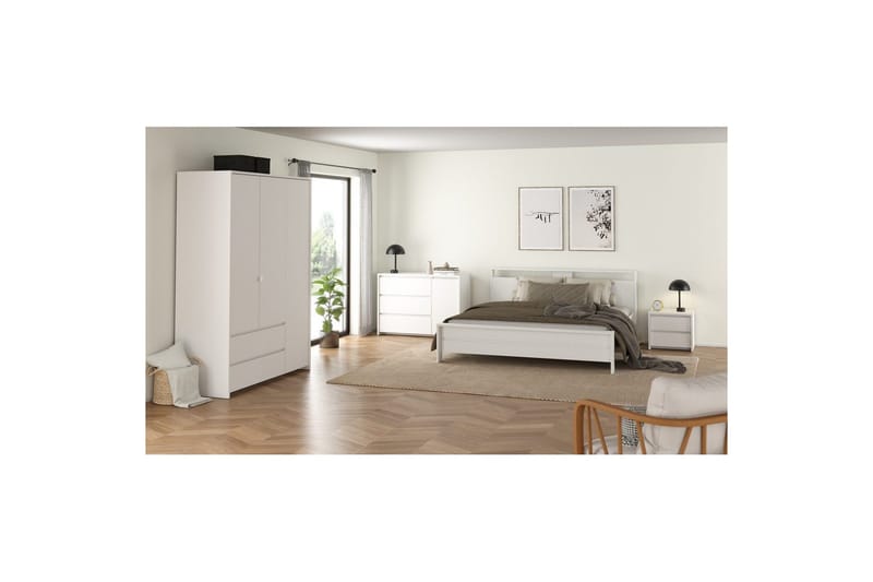 Varun Senkki 119x48 cm - Valkoinen - Säilytys - Säilytyskalusteet - Senkki