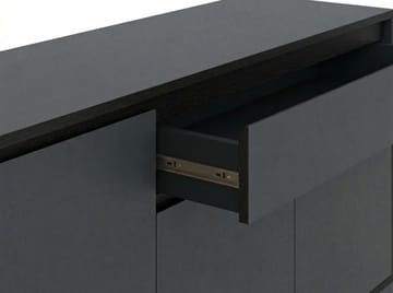 Velar konsolipöytä 180x80x40 cm - Antrasiitti, Wood Black, Musta - Säilytys - Säilytyskalusteet - Senkki