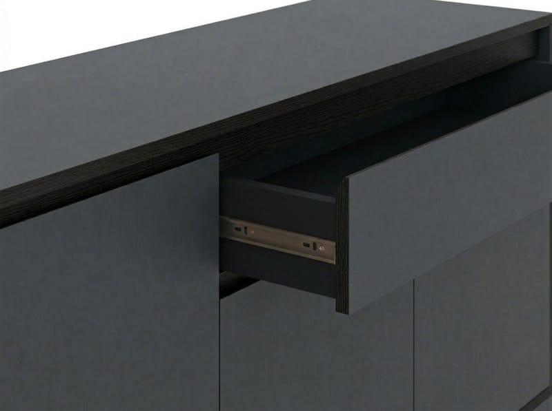 Velar konsolipöytä 180x80x40 cm - Antrasiitti/Wood Black/Musta - Säilytys - Säilytyskalusteet - Senkki
