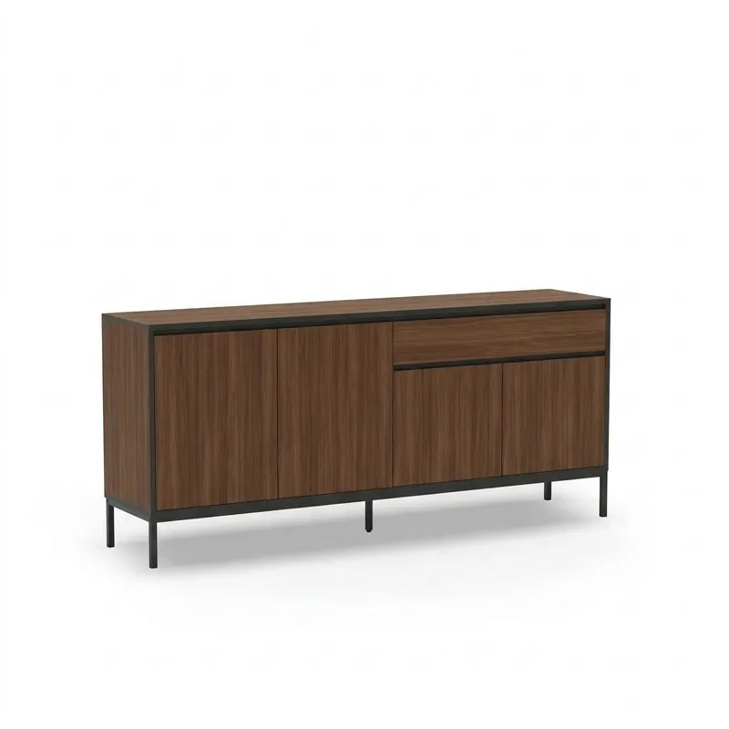 Velar konsolipöytä 180x80x40 cm - Milano Walnut, Wood Black, Musta - Säilytys - Säilytyskalusteet - Senkki