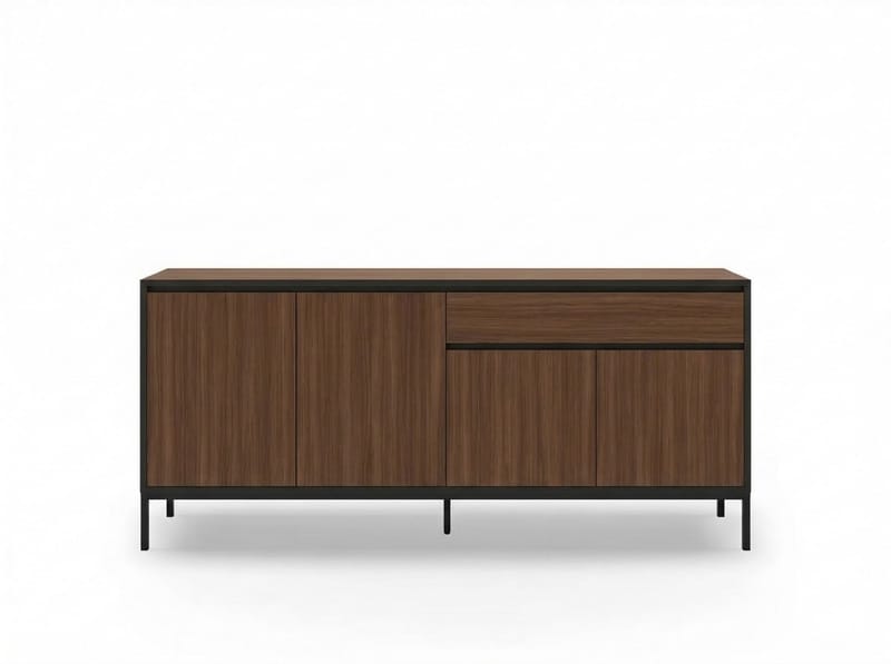 Velar konsolipöytä 180x80x40 cm - Milano Walnut, Wood Black, Musta - Säilytys - Säilytyskalusteet - Senkki
