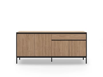 Velar konsolipöytä 180x80x40 cm - Natural Oak, Wood Black, musta - Säilytys - Säilytyskalusteet - Senkki
