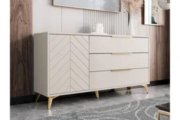 Vemdalen Lipasto 154 cm - Beige - Säilytys - Säilytyskalusteet - Lipasto