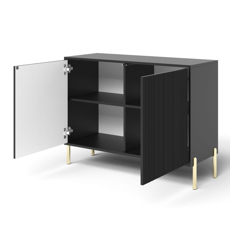 Virmani Lipasto 104 cm - Musta - Säilytys - Säilytyskalusteet - Lipasto