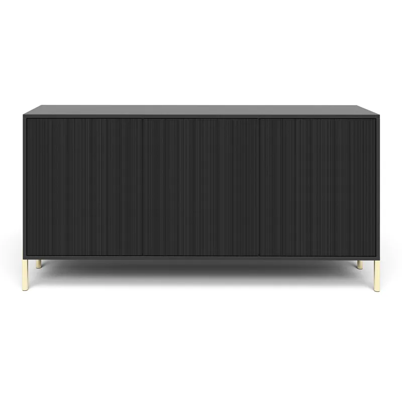 Virmani Lipasto 154 cm - Musta - Säilytys - Säilytyskalusteet - Lipasto