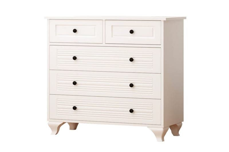 Vornrel Lipasto 90 cm - Matta Valkoinen - Säilytys - Säilytyskalusteet - Lipasto