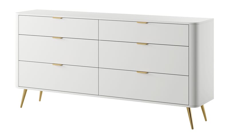 Walia Lipasto 173 cm - Valkoinen - Säilytys - Säilytyskalusteet - Lipasto