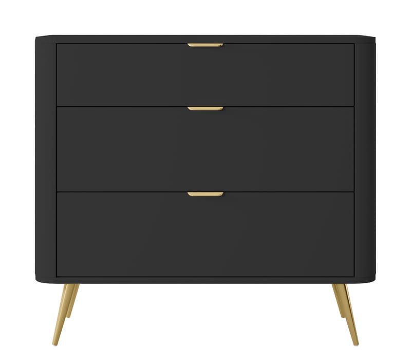 Walia Lipasto 93 cm - Musta - Säilytys - Säilytyskalusteet - Lipasto