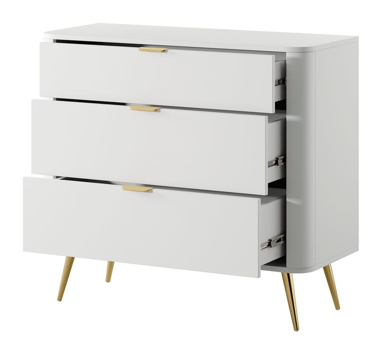 Walia Lipasto 93 cm - Valkoinen - Säilytys - Säilytyskalusteet - Lipasto