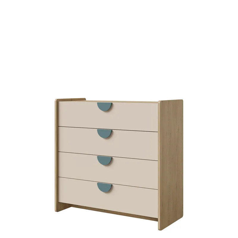 Zarek-lipasto 94 cm, ruskea, sininen ja beige