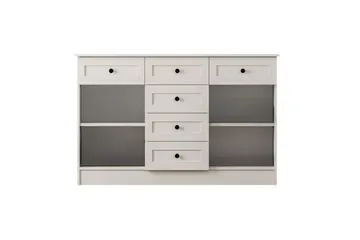 Zavira Lipasto 130 cm - Matta Valkoinen - Säilytys - Säilytyskalusteet - Lipasto