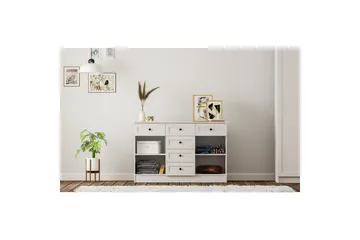 Zavira Lipasto 130 cm - Matta Valkoinen - Säilytys - Säilytyskalusteet - Lipasto
