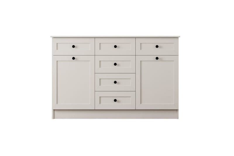 Zavira Lipasto 130 cm - Matta Valkoinen - Säilytys - Säilytyskalusteet - Lipasto