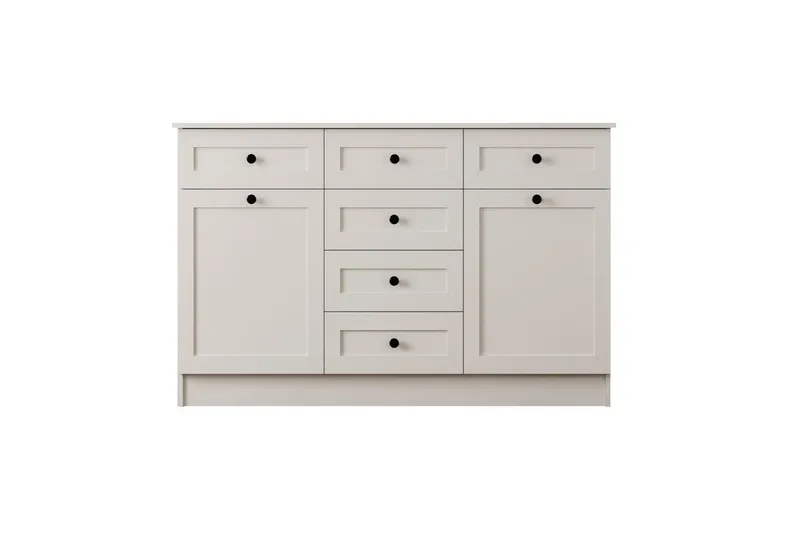 Zavira Lipasto 130 cm - Matta Valkoinen - Säilytys - Säilytyskalusteet - Lipasto