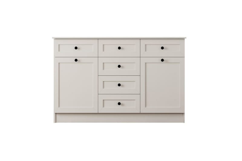 Zavira Lipasto 130 cm - Matta Valkoinen - Säilytys - Säilytyskalusteet - Lipasto