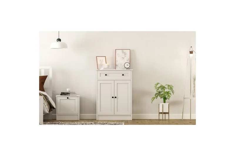 Zavira Lipasto 70 cm - Matta Valkoinen - Säilytys - Säilytyskalusteet - Lipasto