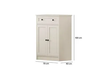 Zavira Lipasto 70 cm - Matta Valkoinen - Säilytys - Säilytyskalusteet - Lipasto