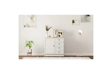 Zavira Lipasto 87 cm - Matta Valkoinen - Säilytys - Säilytyskalusteet - Lipasto