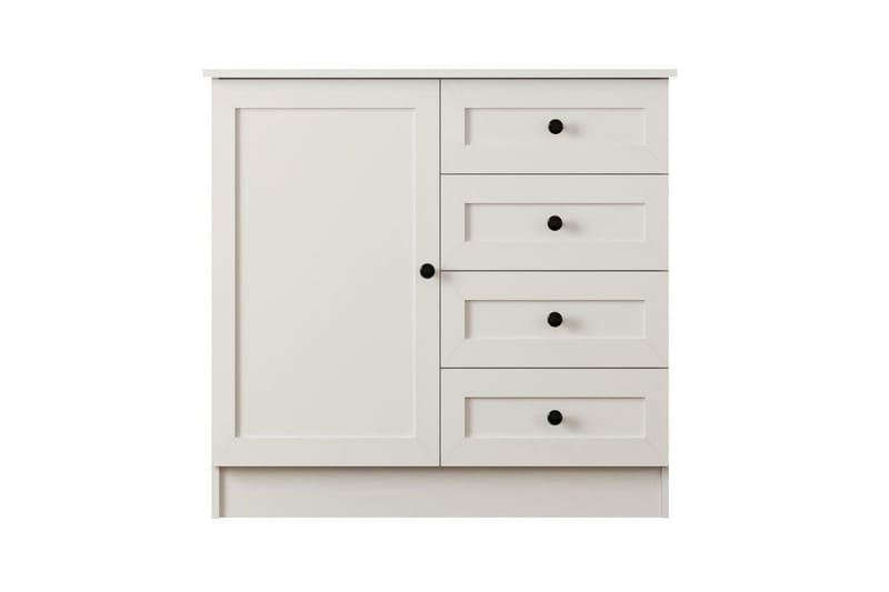 Zavira Lipasto 87 cm - Matta Valkoinen - Säilytys - Säilytyskalusteet - Lipasto