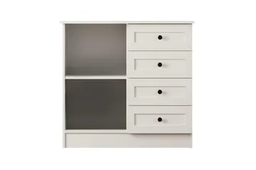 Zavira Lipasto 87 cm - Matta Valkoinen - Säilytys - Säilytyskalusteet - Lipasto