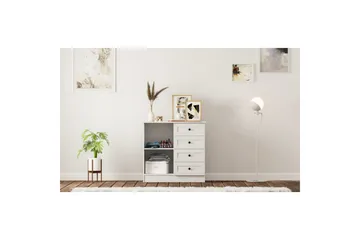 Zavira Lipasto 87 cm - Matta Valkoinen - Säilytys - Säilytyskalusteet - Lipasto
