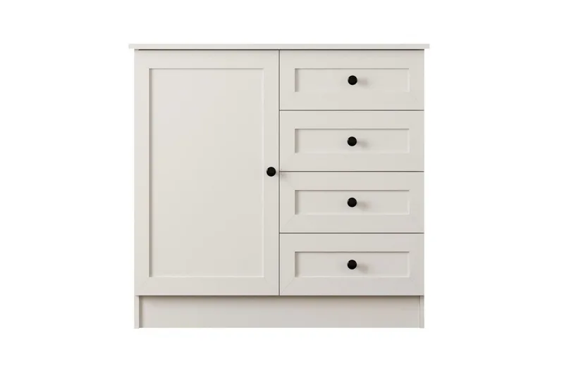 Zavira Lipasto 87 cm - Matta Valkoinen - Säilytys - Säilytyskalusteet - Lipasto