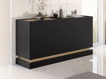 Zelric Senkki 160x37 cm - Musta - Säilytys - Säilytyskalusteet - Senkki
