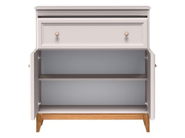 Zeylor-senkki 92 cm - beige/luonnontammen väriset jalat/kullan-kuparin väriset vetimet - Säilytys - Säilytyskalusteet - Senkki