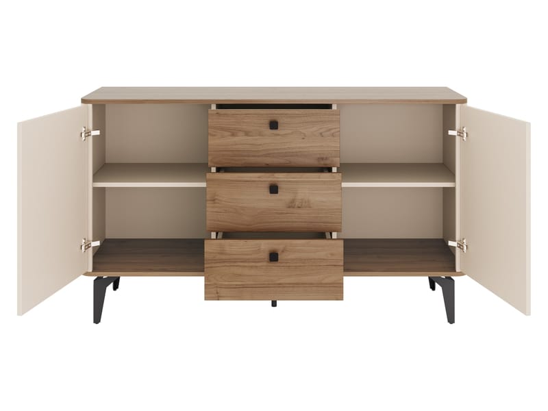 Zeyrin Senkki 141 cm - Beige|ruskea|musta - Säilytys - Säilytyskalusteet - Senkki