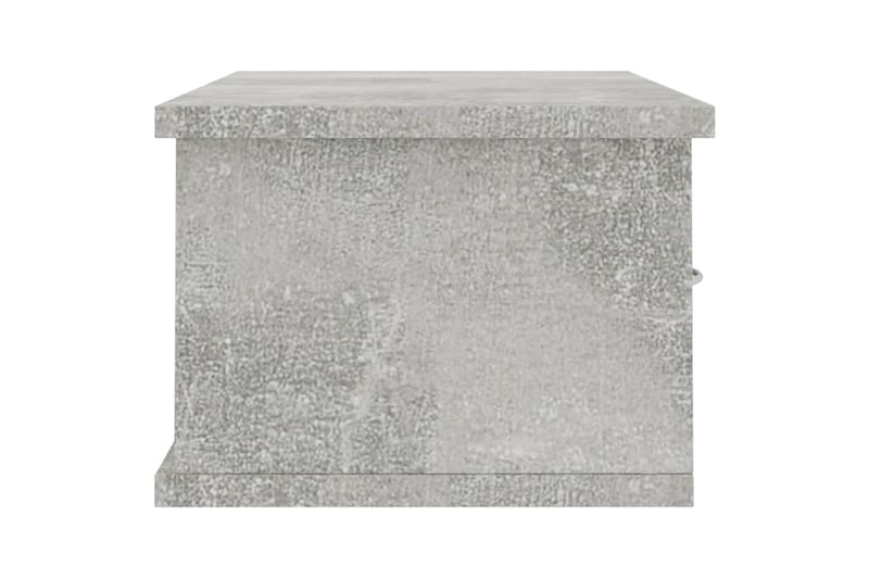 Seinälaatikkohylly betoninharmaa 60x26x18,5 cm lastulevy - Harmaa - Säilytys - Seinäsäilytys