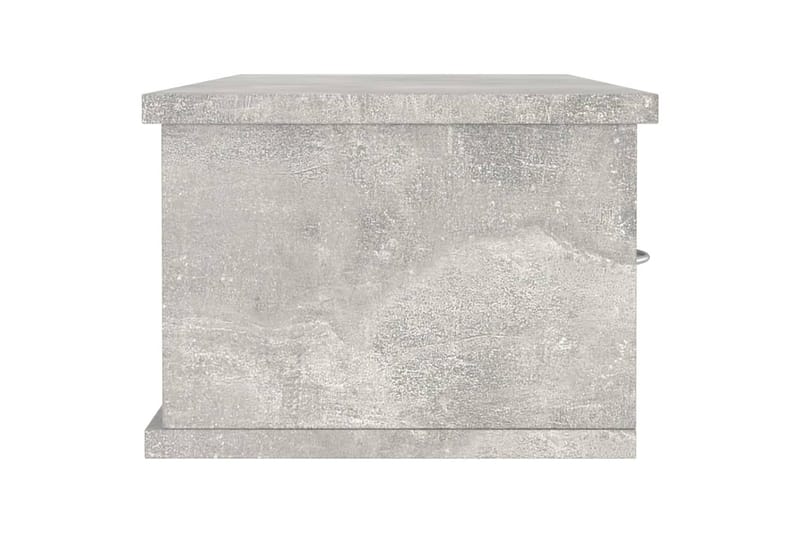 Seinälaatikkohylly betoninharmaa 90x26x18,5 cm lastulevy - Harmaa - Säilytys - Seinäsäilytys